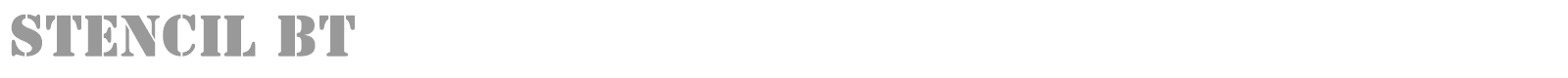 Stencil font preview